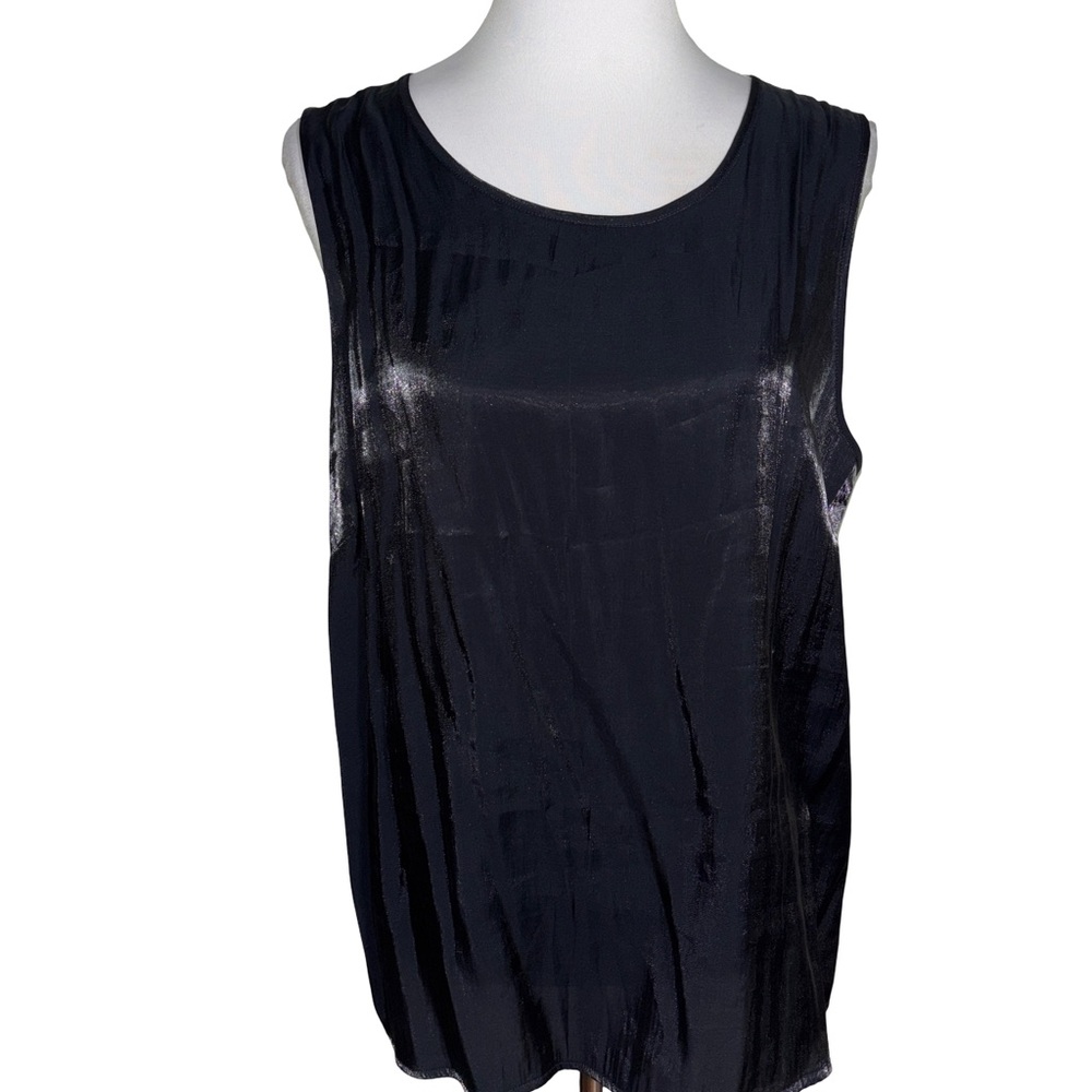 Style & Co Shimmering Black Tank Top